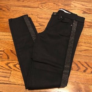 Tractr Black Skinny Jeans with Embellishment NWOT